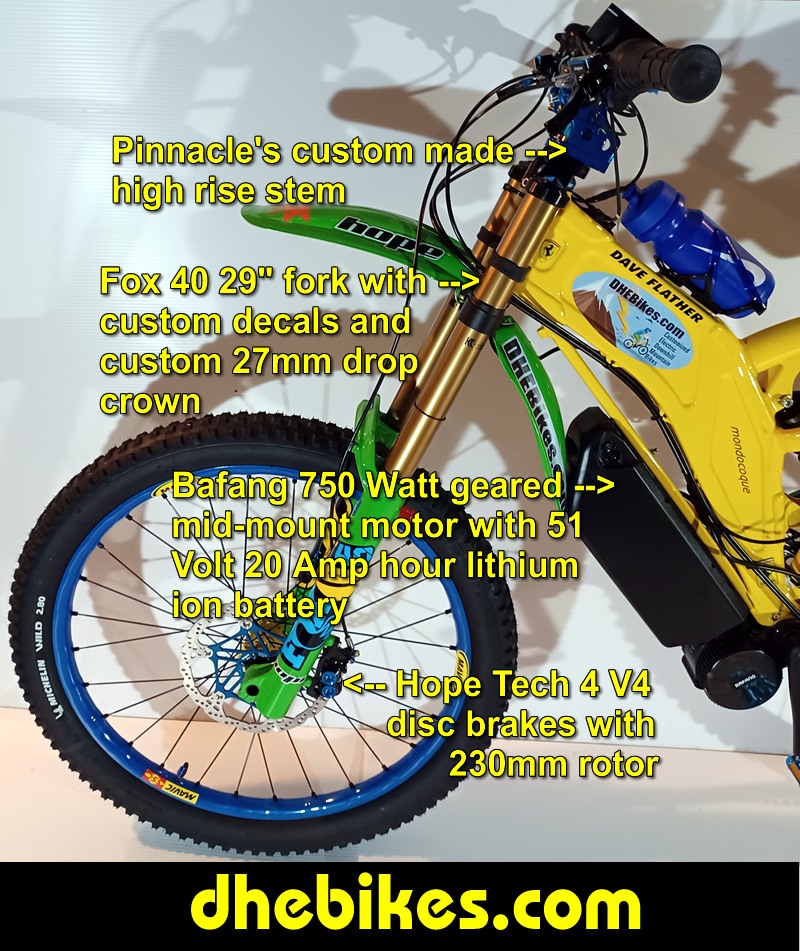 Men's custom 2001 Norco Electric Downhill Mountain Bike with over 10